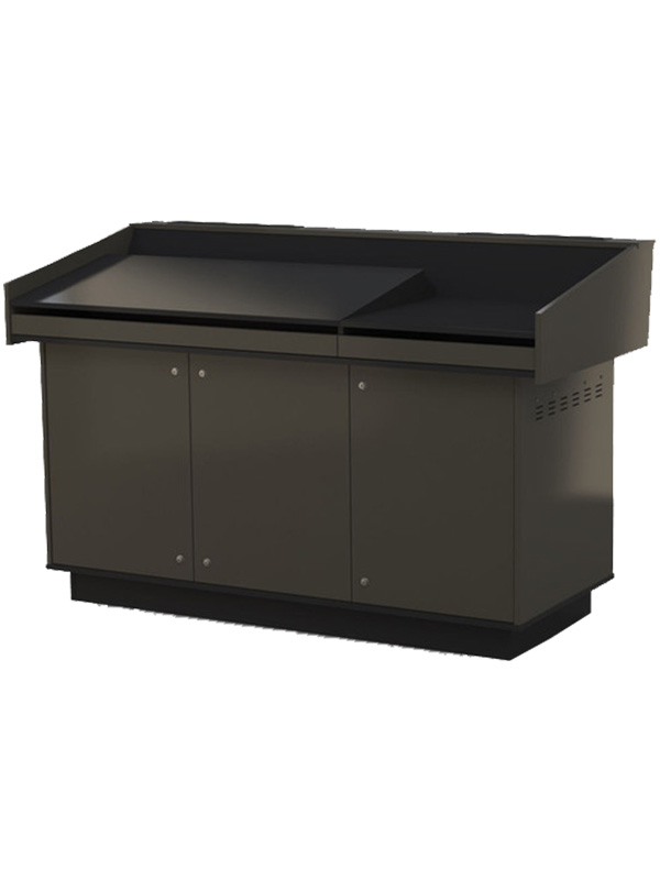 B-Series Triple Bay Lecterns Lustrous Elm