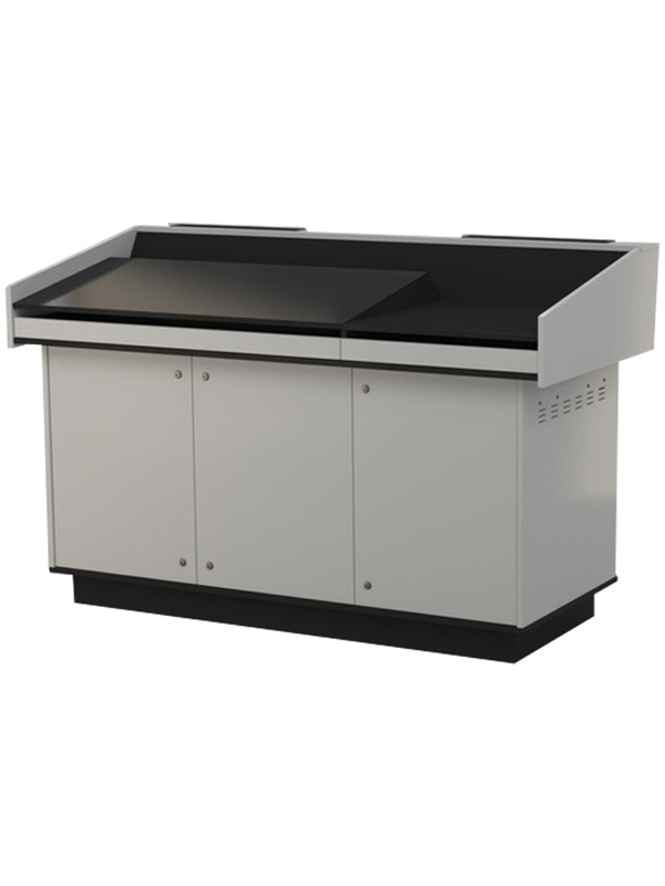 B Series Triple Bay Lecterns White