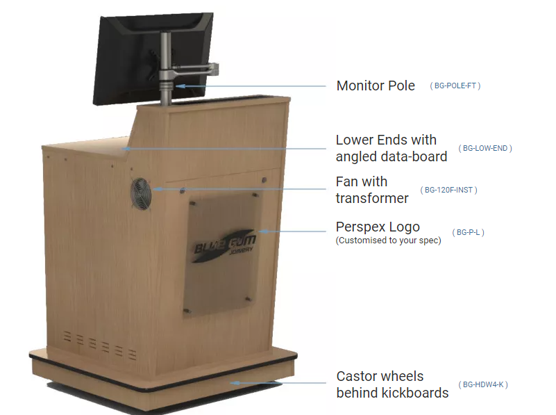 BGL-M01A A-Series Single Bay Lectern-option-2