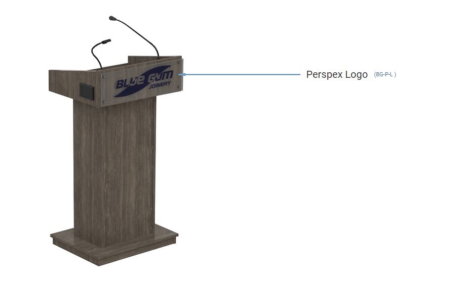 Standard Black Melamine Lectern with options