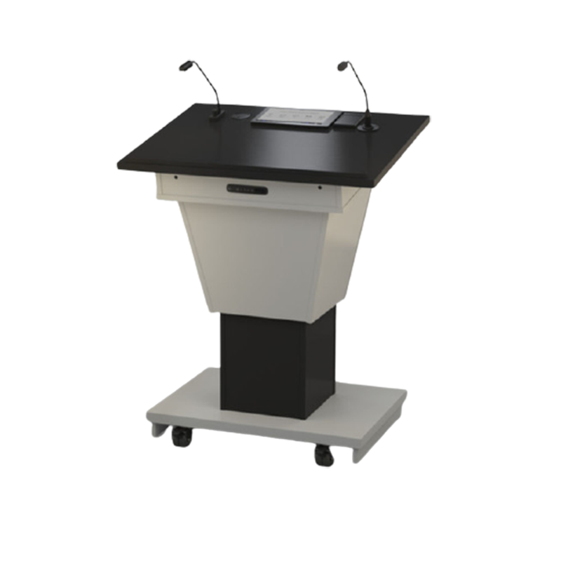 BGL-PS400-VH Post style variable height lectern with a wide top