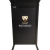 Multimedia Chancellor Lectern with Aluminum Frame Black color