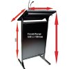 AL200S Diplomat Conference Lectern width and height