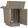 C-Series Single Bay Lecterns Audience Side - Doors Open