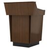 C-Series Single Bay Lecterns Natural Teak melamine board