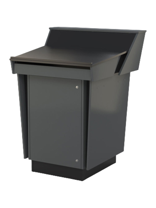 C-Series Single Bay Lecterns Gunmetal Grey