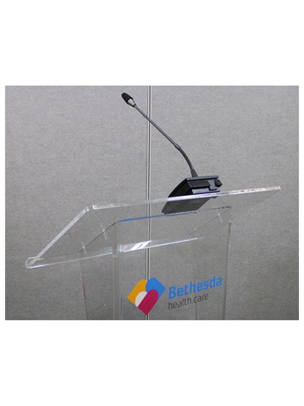Chaplain Acrylic Lectern – ACL-100 WIRELESS MICROPHONE OPTIONAL