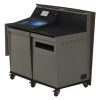 D-Series double bay lectern with castor wheel base,
