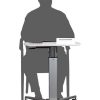 Portable Lectern Desk Height Adjustable