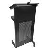 Stylish Black Powder Coat Finish Economy Lectern