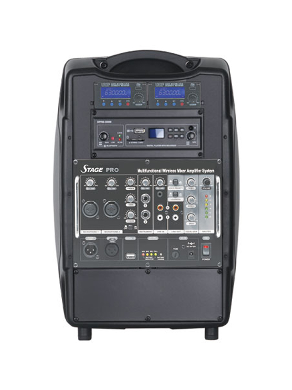 STAGE PRO Portable Wireless Mixer PA System