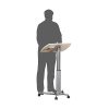 Height adjustable lectern and table - lectern position