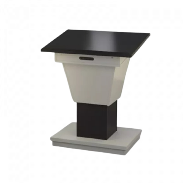 BGL-PS400-VH Post style variable height lectern with a wide top