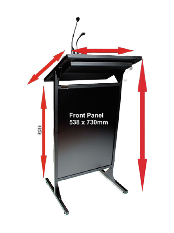 AL200S Diplomat Conference Lectern width and height
